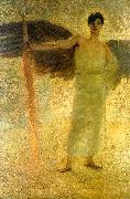 Franz von Stuck The Guardian of Paradise oil painting